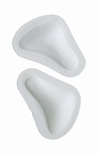Pedag T-Form Metatarsal Foot Pads for Pain Relief | German Made | Anatomically Correct | Vegetable Tan Leather | Self Adhesive | White | Size X-Large (Fits US Men 11-13) | 1 Pair - görsel 1