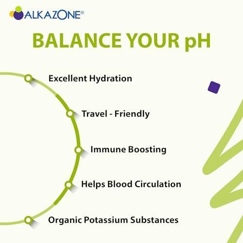 Alkazone Balance Your pH, Antioxidants Alkaline Mineral Drops, Single 1.25 Oz Pack, Portable, Yields 10 Gallons of Alkaline, Antioxidant Water, Unflavored, pH Balance, Hydration - görsel 9
