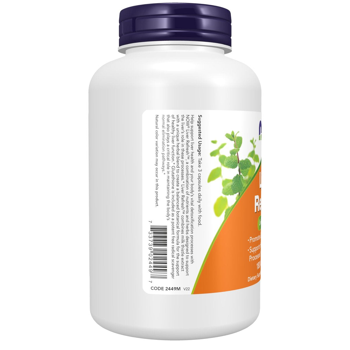 NOW Foods Supplements, Liver Refresh™ with – Convenient Dosage: 180 capsules per bottle, with a suggested use of 3 – Image 4
