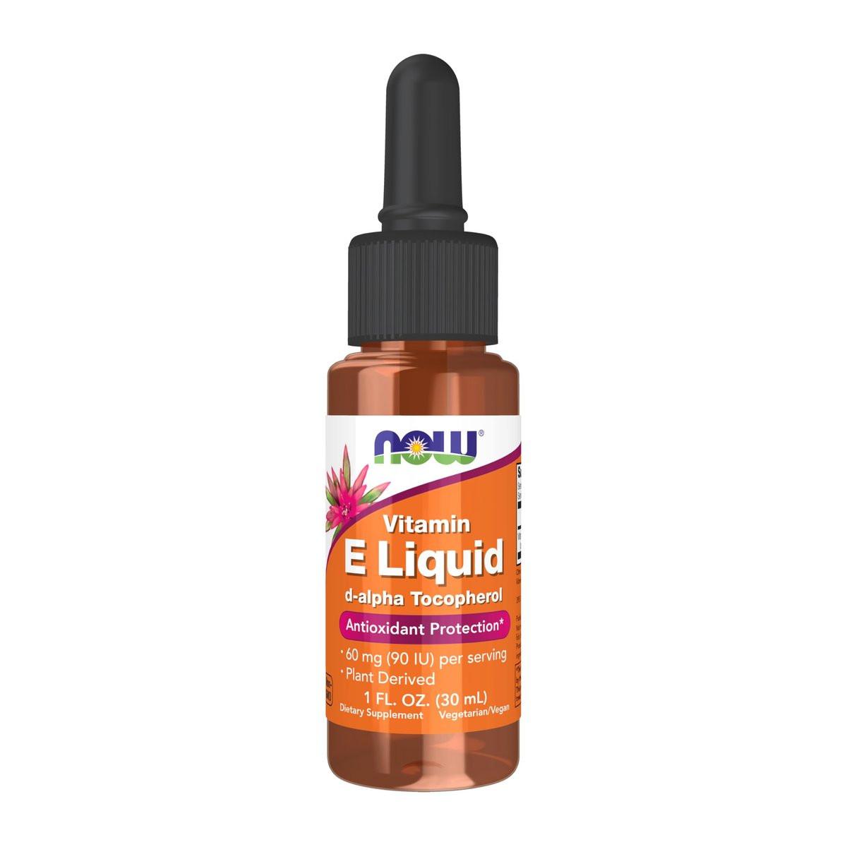 NOW Foods Supplements, Natural Vitamin E Liquid (D-Alpha Tocopherol), Antioxidant Protection, 1-Ounce - görsel 1