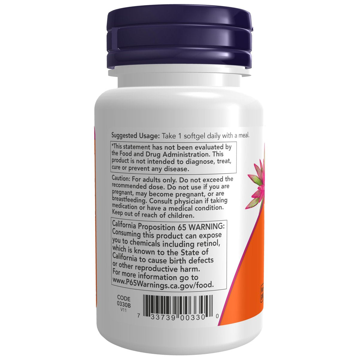 NOW Supplements, Vitamin A 10,000 IU, Eye Health*, Essential Nutrition, 100 Softgels - görsel 1