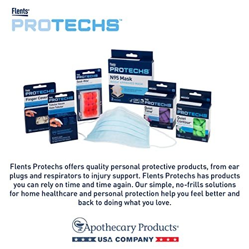 Flents Protechs Reusable Super Sleep Ear Plugs, Ideal For Loud Noise, Reduces Pressure And Background Noise, 10 Pairs With Travel Size Case, Easy Use With Comfort Fit, NRR 29, Teal, Made In The USA - görsel 9