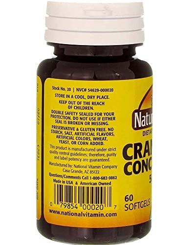 Nature's Blend Cranberry Concentrate 500 mg 60 Sgels