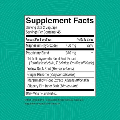 Nature's Sunshine Gentle Move: Experience Daily Digestive Support and Natural Constipation Relief with Natural Fiber for Soft Stools & Regularity, 90 Capsules