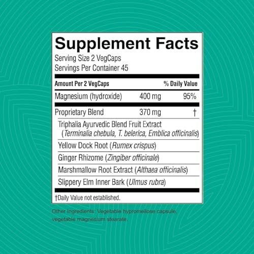 Nature's Sunshine Gentle Move: Experience Daily Digestive Support and Natural Constipation Relief with Natural Fiber for Soft Stools & Regularity, 90 Capsules - görsel 5