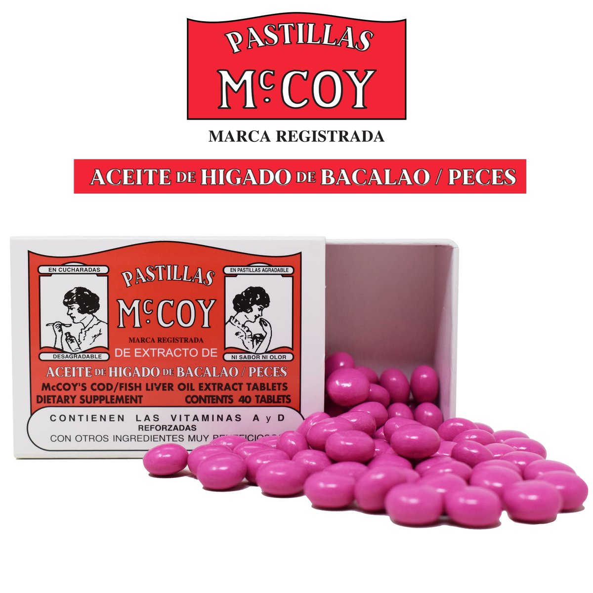 Mccoy Cod/Fish Liver Oil Extract Tablets 40 - High Potency Omega-3 Supplement - görsel 3