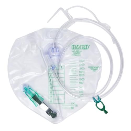 Bard Medical Division 154002 Single Bedside Drainage Bag – Sterile, 2000cc Capacity with Single-Hook Hanger (String), Royal Blue - görsel 2