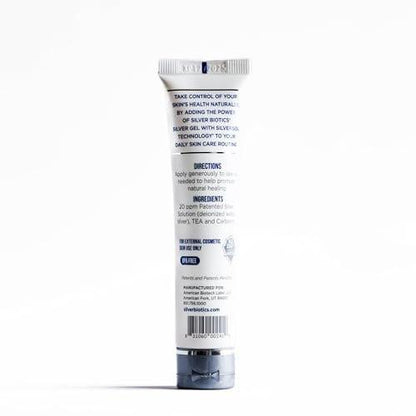 American Biotech Labs Silver Biotics Patented Multivalent SilverSol 20 PPM Soothing Skin Gel | Versatile 1.5 oz for Skin Comfort and Wellness