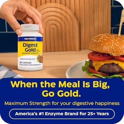 Enzymedica Digest Gold to Go Pillbox, 21 Capsules