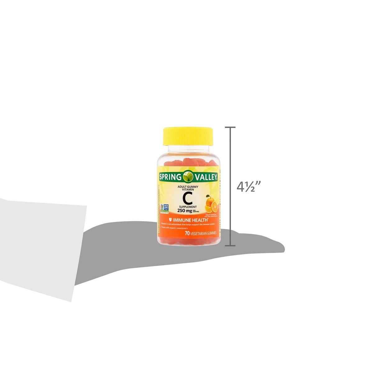 Spring Valley Gummie Vitamin C 240 mg, 70 Orange Gummies - görsel 6