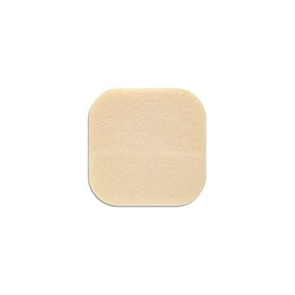 Convatec DuoDERM Control Gel Formula 4"x4" Hydrocolloid Sterile Adhesive Dressing for Partial and Full-Thickness Wounds, Medical Grade, Latex-Free, Waterproof, Square, Beige, 5ct Box