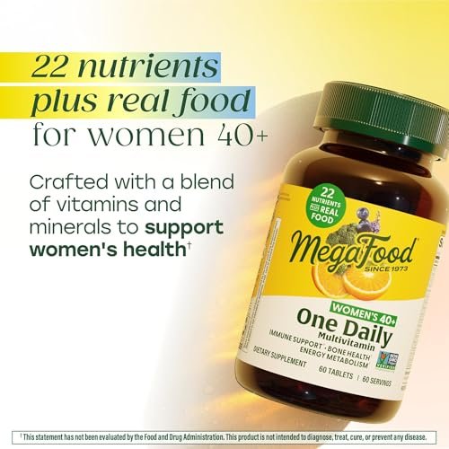 MegaFood Multivitamin for Women 40+ One Daily Womens Multivitamin - with Methylated B12, Methyl Folate, Vitamin D3, C & Zinc - Energy Metabolism, Immune Support & Bone Health, Vegetarian, 30 Tablets - görsel 9