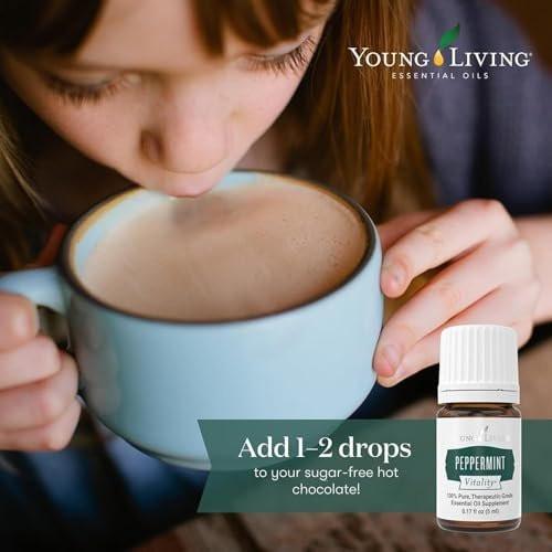Young Living Peppermint Vitality Essential Oil | 5 ml | Refreshing & Invigorating Aroma for Home, Work & Personal Use | Ideal for Aromatherapy, Wellness Routines, & Massage | Vegan & Gluten-Free - görsel 10