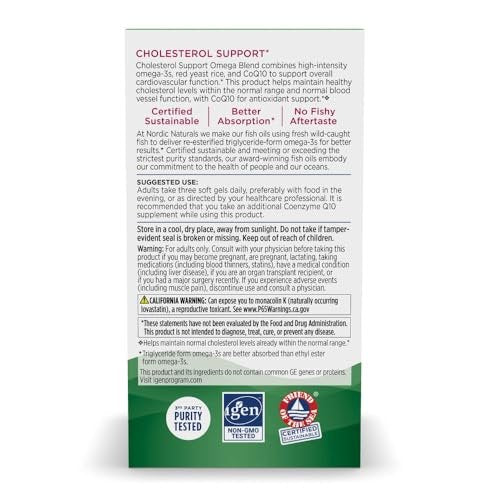 Nordic Naturals Cholesterol Support, Lemon - – CoQ10: 30 mg – Image 10