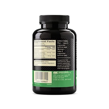 Optimum Nutrition Muscle Recovery and Endurance Supplement for Men and Women, Zinc and Magnesium Supplement, 90 Count
