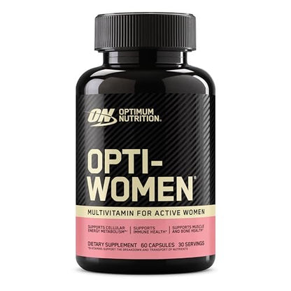 Optimum Nutrition Opti-Women Daily Multivitamin for Women, Immune Support Supplement with Iron, 30 Day Supply, 60 Count