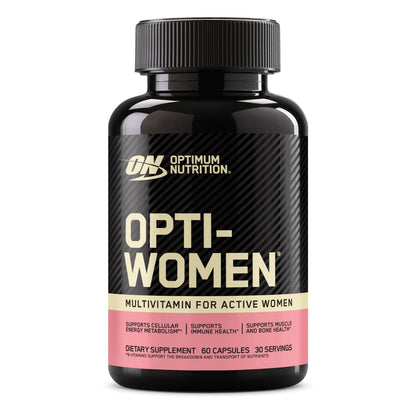 Optimum Nutrition Opti-Women Daily Multivitamin for Women, Immune Support Supplement with Iron, 30 Day Supply, 60 Count
