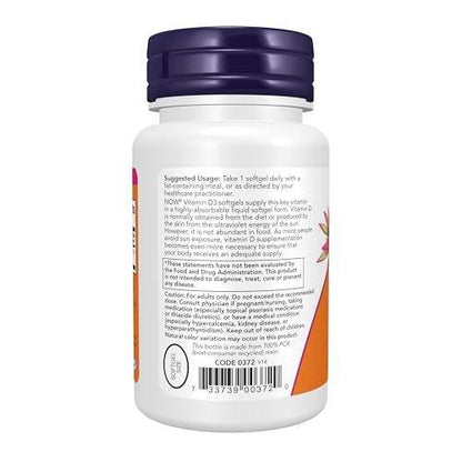 NOW Foods Supplements, Vitamin D-3 5,000 IU, – Trusted Brand: NOW Foods is a family-owned company known for – Image 5