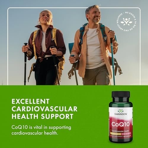 Swanson CoQ10 - Helps Promote Heart Health, Energy Support, & Aids Overall Cardiovascular System Health - Helps Maintain Coenzyme Q10 Supplement - (100 Capsules, 120mg Each) - görsel 12