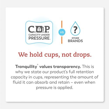 Tranquility Premium ATN Disposable Briefs with Tabs, Overnight Protection Superabsorbent Core for Leak-Free and Full-Fit Comfort, Medium 12ct Bag