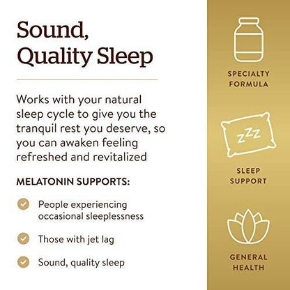 Solgar Melatonin 10 mg Clinically Studied Ingredient, Helps Promote Relaxation & Sleep, Suitable for Vegans, 60 Tablets