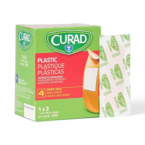 CURAD Plastic Adhesive Bandages 1" x 3", Not Made from Natural Rubber Latex, Box of 100 - görsel 2
