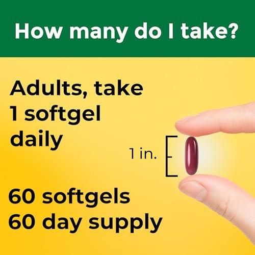 Nature Made Magnesium Oxide 400 mg Softgels, Extra Strength Magnesium Supplements for Men and Women, Support for Muscle, Nerve, Bone and Heart, 60 Day Supply - görsel 6