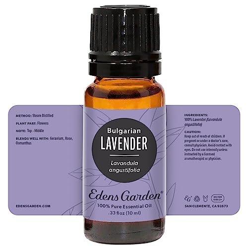 Edens Garden Lavender Bulgarian Essential Oil - 100% Pure Premium Grade, Undiluted, Natural, Therapeutic, Aromatherapy, Best for Diffuser, Skin, Humidifiers, Kid Safe 10 ml (0.33 fl oz) - görsel 1
