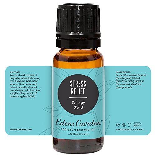 Edens Garden Stress Relief Essential Oil Blend - 100% Pure Premium Grade, Undiluted, Natural, Therapeutic, Aromatherapy, Best for Diffusing, Skin, Candle, Humidifiers 10 ml (.33 fl oz) - görsel 4