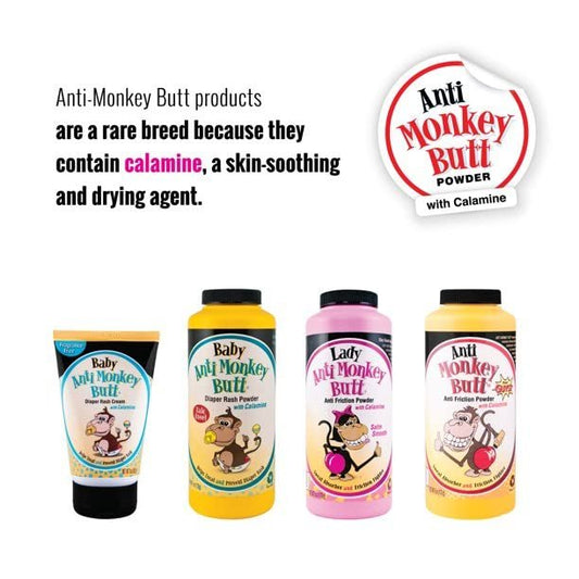 Lady Anti-Monkey Butt Powder with Cornstarch - Net Wt. 6 oz.
