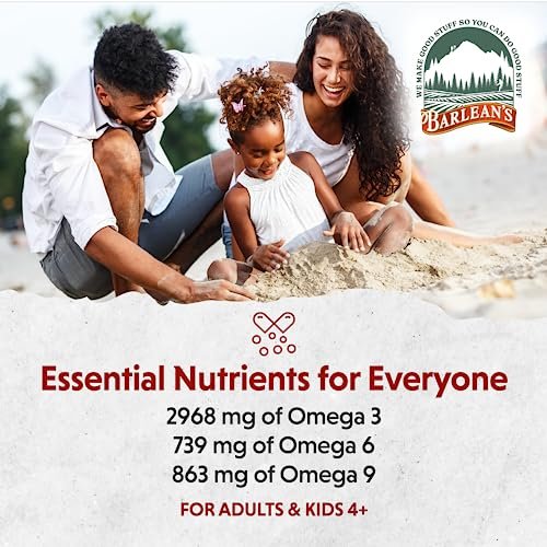 Barlean's Vegan Omega 3 6 9 Flaxseed Oil – Delicious Strawberry Banana Smoothie Flavor: Unlike many fish oils or – Image 3