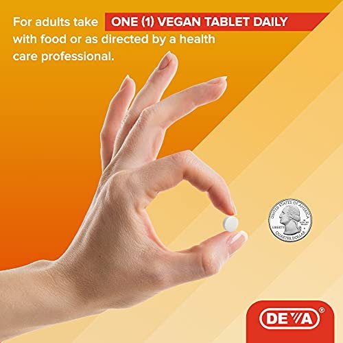 DEVA Vegan Vitamin D2 800 IU, Ergocalciferol Supplement with No Animal Ingredients, 90 Tablets - görsel 2