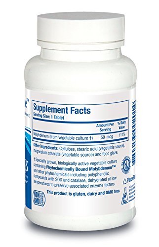 Biotics Research Mo-Zyme Molybdenum 50 micrograms, Liver Support, Detoxification, Essential Trace Element, Healthy Metabolism, Antioxidant Support 100 Tablets - görsel 4
