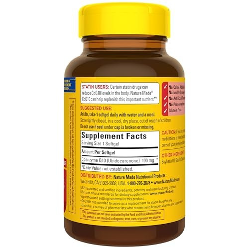 Nature Made CoQ10 100mg Softgels, Dietary Supplement for Heart Health Support, 120 Softgels, 120 Day Supply - görsel 11