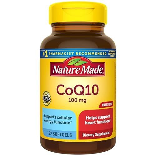 Nature Made CoQ10 100mg, Dietary Supplement for Heart Health Support, 72 Softgels, 72 Day Supply - görsel 13
