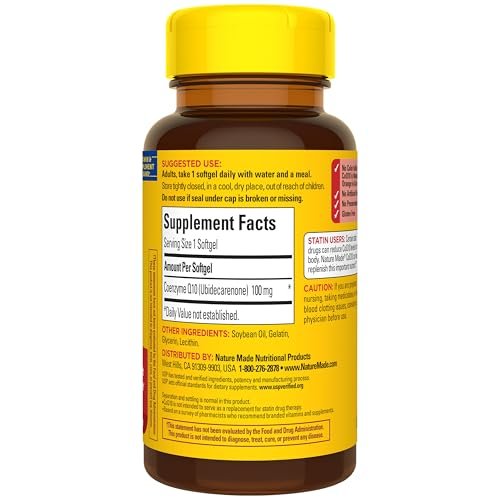 Nature Made CoQ10 100mg, 40 Liquid Softgels - görsel 14