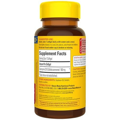 Nature Made CoQ10 100mg, 40 Liquid Softgels