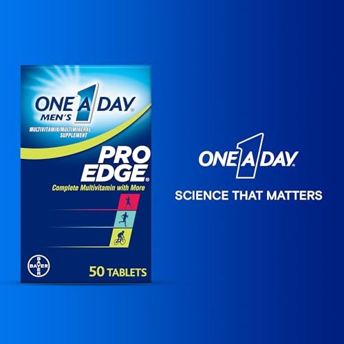 One A Day Men’s Pro Edge Multivitamin, Supplement with Vitamin A,C,D, E and Zinc for Immune Health Support and Magnesium for Healthy Muscle Function, 50 Count - görsel 14