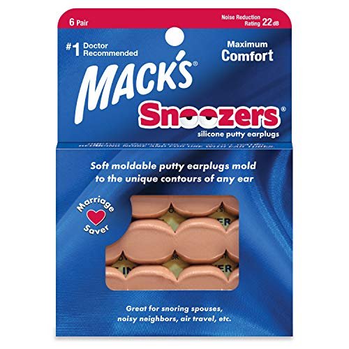 Mack's Snoozers Silicone Putty Earplugs - 6 Pair – Comfortable, Moldable Silicone Ear Plugs for Sleeping, Snoring, Loud Noise & Traveling | Made in USA - görsel 7