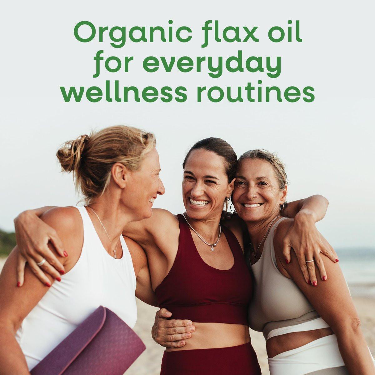 Nature's Way Organic Flax Oil Super Lignan, Cold-Pressed Flaxseed Oil with Omega-3 ALA, Unrefined Organic Liquid Flax Oil Supplement, Unflavored, 16 Fl Oz - görsel 3