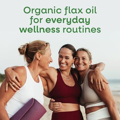 Nature's Way Organic Flax Oil Super Lignan, Cold-Pressed Flaxseed Oil with Omega-3 ALA, Unrefined Organic Liquid Flax Oil Supplement, Unflavored, 16 Fl Oz - görsel 4