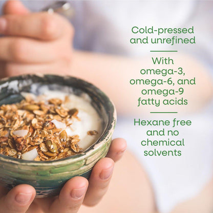 Nature's Way Organic Flax Oil Super Lignan, Cold-Pressed Flaxseed Oil with Omega-3 ALA, Unrefined Organic Liquid Flax Oil Supplement, Unflavored, 16 Fl Oz