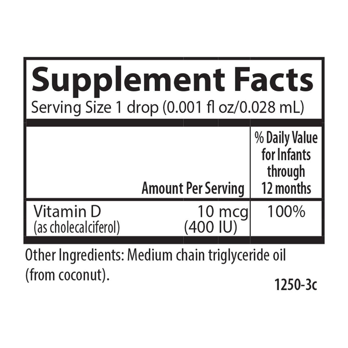 Carlson Baby's Super Daily D3 - Vitamin D Drops for Infants & Toddlers, 400 IU per Drop, 1-Year Supply, Unflavored, 365 Drops - görsel 17