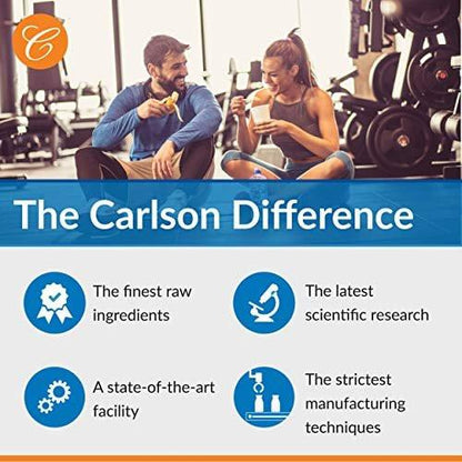 Carlson Vitamin D3 5000 IU (125 mcg) – 120 Soft Gels for Bone & Muscle Health