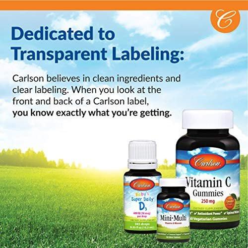 Carlson Vitamin D3 5000 IU (125 mcg) – 120 Soft Gels for Bone & Muscle Health - görsel 12