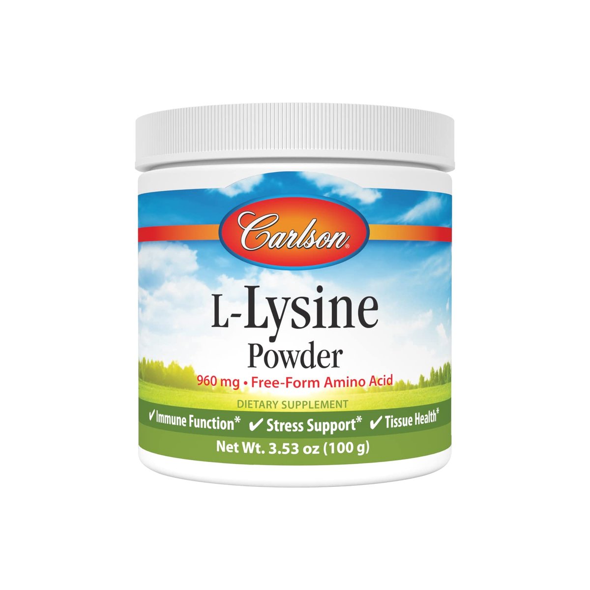 Carlson L-Lysine Powder, Free-Form Amino Acid, 960 mg, Supports Healthy Tissue & Muscle Development, 3.53 oz (100 g) - görsel 10
