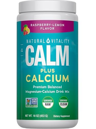 Natural Vitality Calm, Magnesium & Calcium – Delicious Raspberry Lemon Flavor: Enjoy a tasty, refreshing drink – Image 3