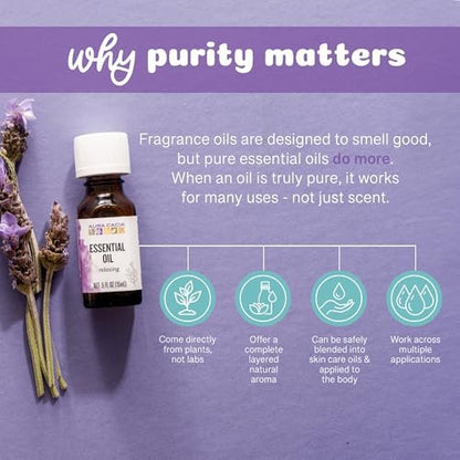 Aura Cacia Certified Organic Pure Vetiver Essential Oil, 0.25 fl. Oz