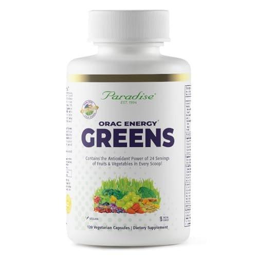 Paradise Herbs ORAC Energy Superfood Capsules – 120 Count, Over 42 Organic & Wild-Crafted Ingredients, Probiotics & Enzymes - görsel 9