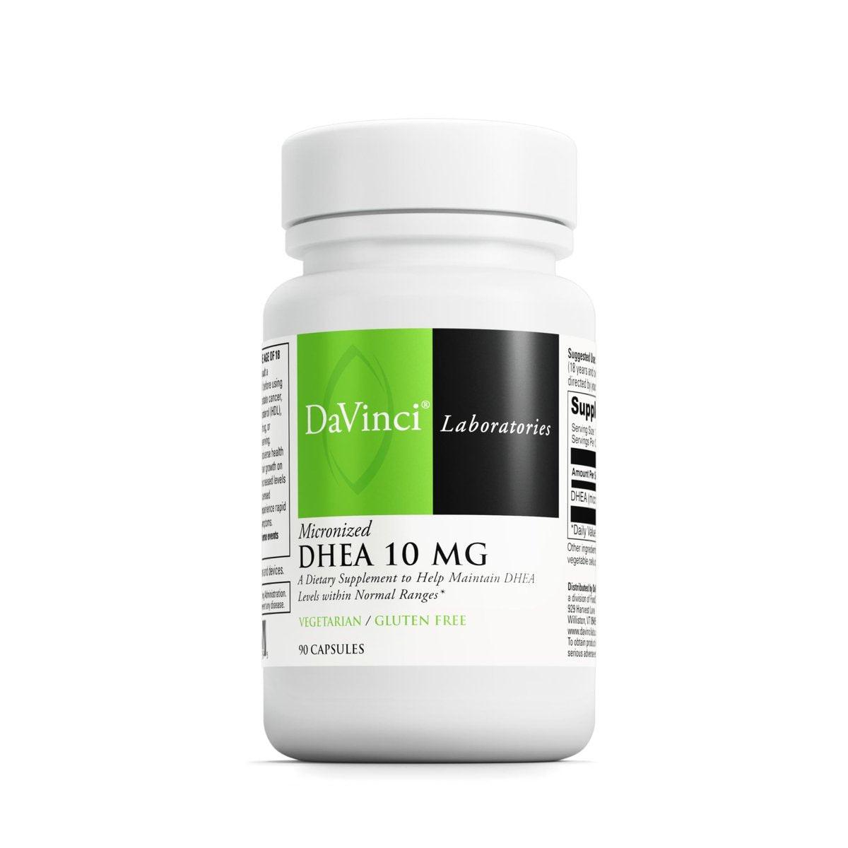 DAVINCI Labs Micronized DHEA 10mg - Supports Healthy Aging, Hormone Balance, Brain Health & Thyroid Function - Vegetarian, Gluten-Free - 90 Capsules - görsel 9